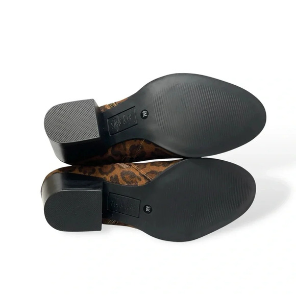 Style & Co. Marinaa Ankle Booties Women’s Size 8 Brown Leopard Zip-up Block Heel - Picture 2 of 13